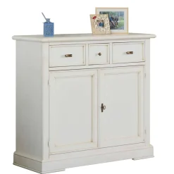 Wohnzimmer Kommode in Antikweiß - Annot