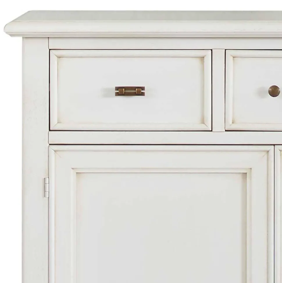 Wohnzimmer Kommode in Antikweiß - Annot
