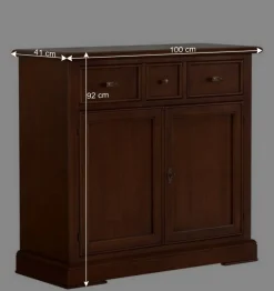 Wohnzimmer Kommode in Walnussfarben Antik - Istefanio