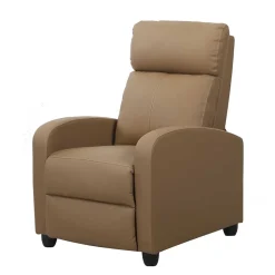 Wohnzimmer Kunstledersessel in Hellbraun - Ulnero