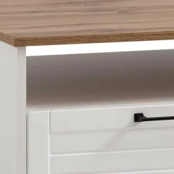 Wohnzimmer Möbel Set in Weiß - Cabinda (vierteilig)