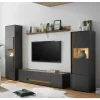 Wohnzimmer Möbel Wohnwand günstig - Ahilav (vierteilig)