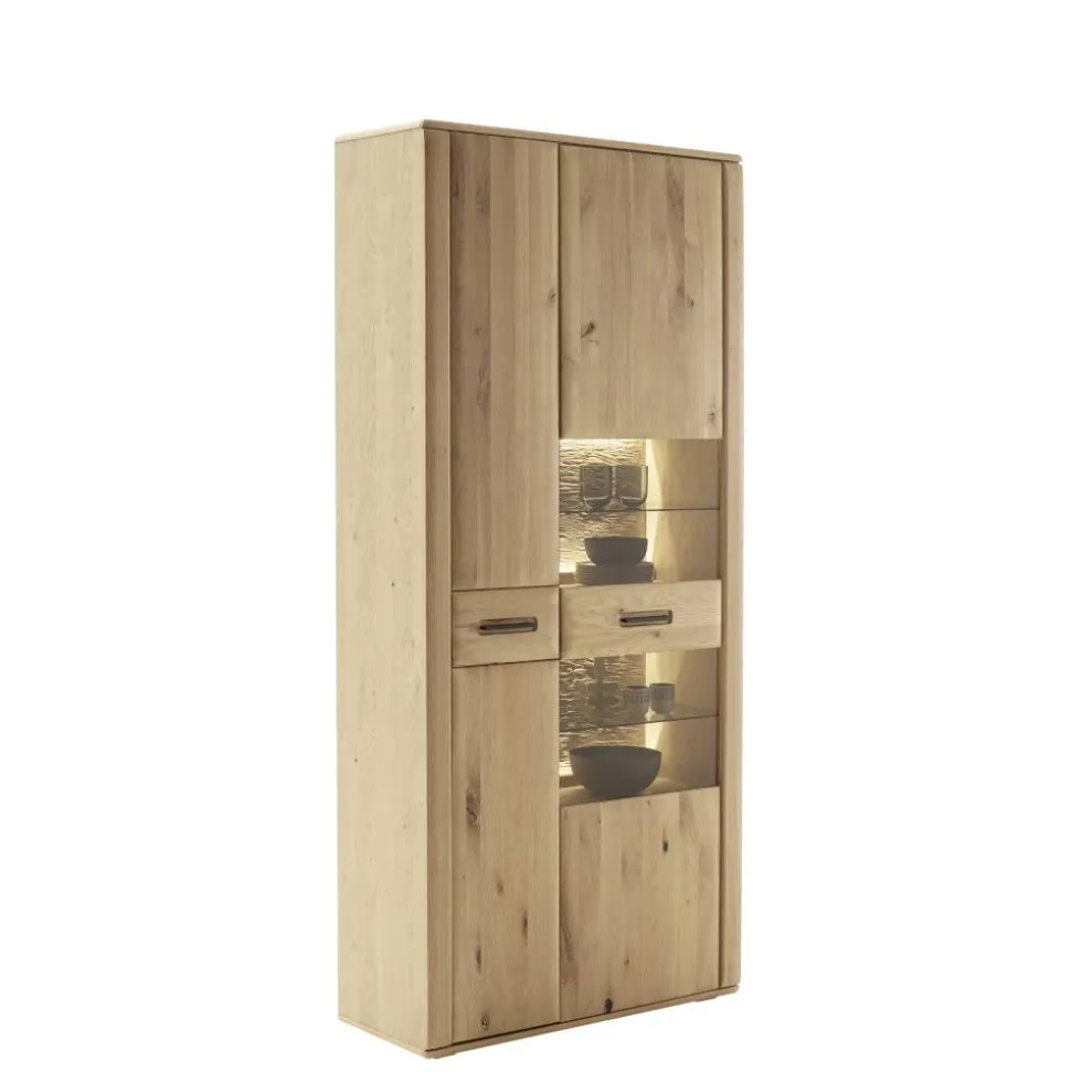 Wohnzimmer Möbelset in Asteiche Hell - Jevedaz (dreiteilig)