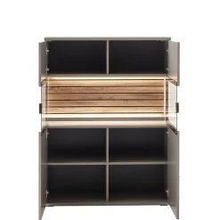 Wohnzimmer Möbelset in Grau - Teorina (dreiteilig)