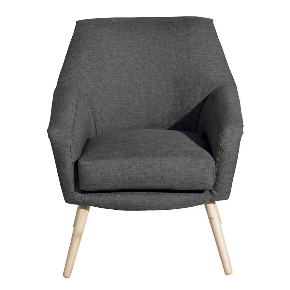 Wohnzimmer Polstersessel in Dunkelgrau - Rubin