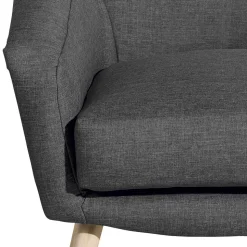 Wohnzimmer Polstersessel in Dunkelgrau - Rubin