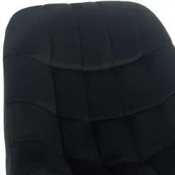 Wohnzimmer Samtstuhl in Schwarz - Nocina