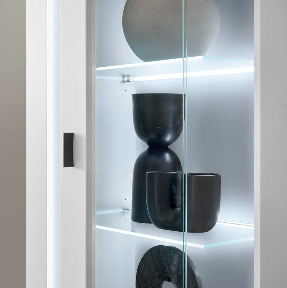 Wohnzimmer Schrank & Regal Set in Weiß - Tirol (vierteilig)