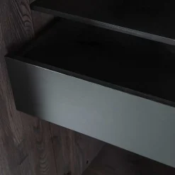 Wohnzimmer Schrank in Esche Dunkel & Schwarz - Eyes