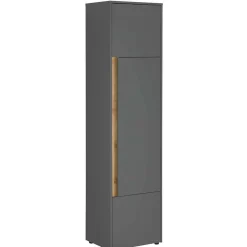 Wohnzimmer Schrank Kombi in Anthrazit - Ahilav (sechsteilig)