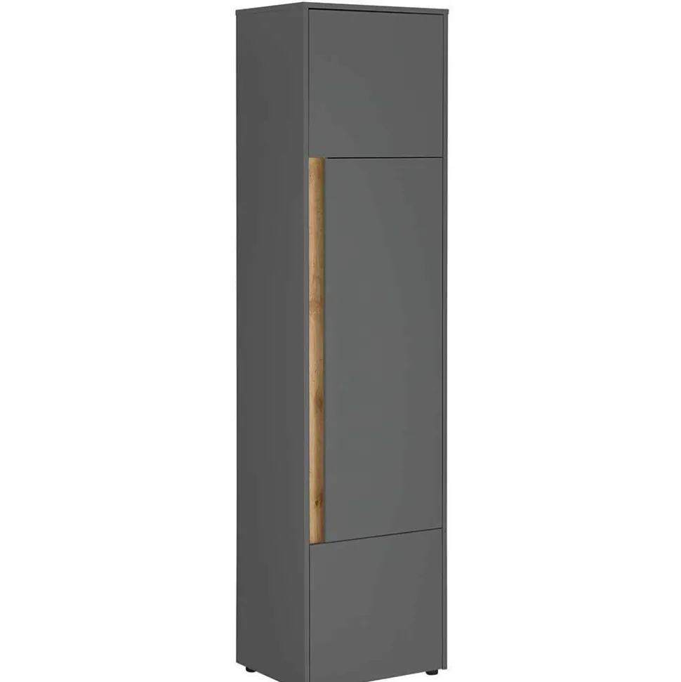 Wohnzimmer Schrank Kombi in Anthrazit - Ahilav (sechsteilig)