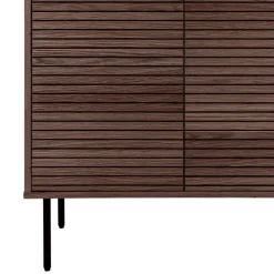 Wohnzimmer Schrank mit dunklem Furnier in Braun - Wega