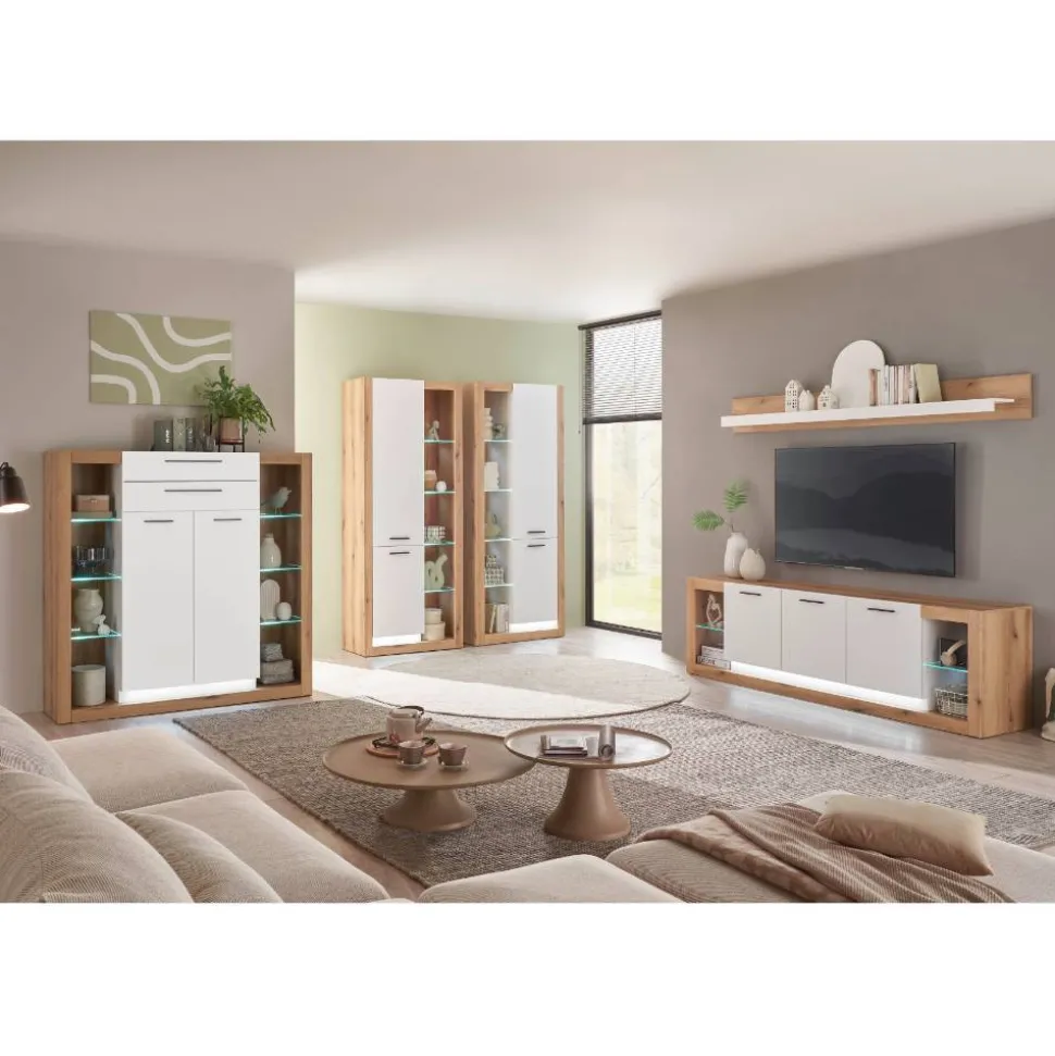 Wohnzimmer Schrank mit fünf offenen Fächern - Adejano