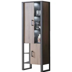 Wohnzimmer Schrank mit Glas & offenen Fächern - Dudleys