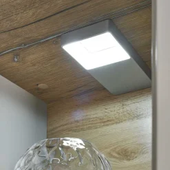 Wohnzimmer Schrank Set in Hellgrau & Zinneiche - Lioscas (vierteilig)