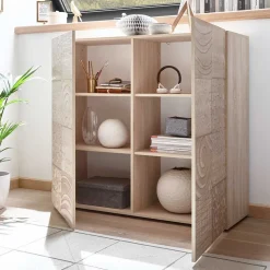 Wohnzimmer Schränke in Eiche Sonoma - Bielvas (dreiteilig)