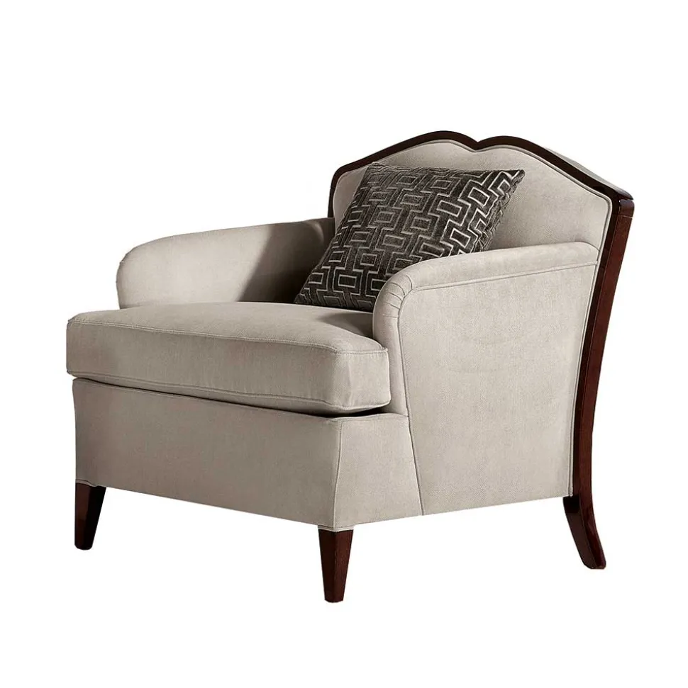 Wohnzimmer Sessel in Beige und Dunkelbraun - Freedoms