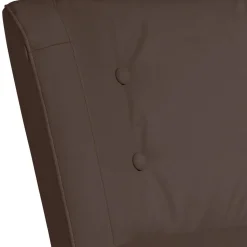 Wohnzimmer Sessel in Braun Kunstleder - Hippa