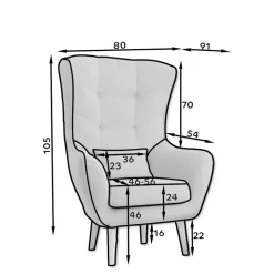 Wohnzimmer Sessel in Hellbraun Samtbezug - Cooking