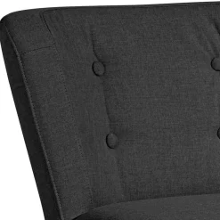 Wohnzimmer Sessel in Schwarz Stoffbezug - Adaliz