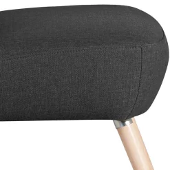 Wohnzimmer Sessel in Schwarz Stoffbezug - Adaliz