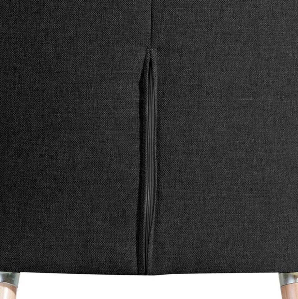 Wohnzimmer Sessel in Schwarz Stoffbezug - Adaliz