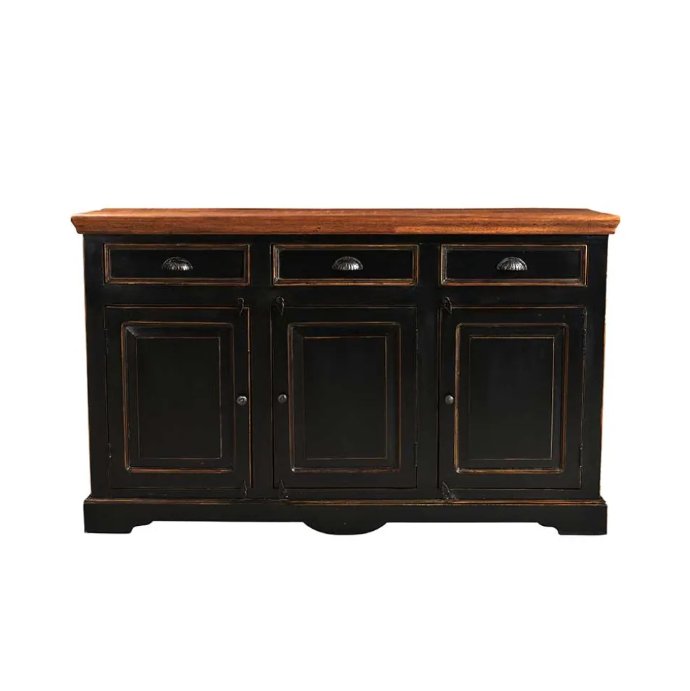 Wohnzimmer Sideboard Sentiments in Schwarz