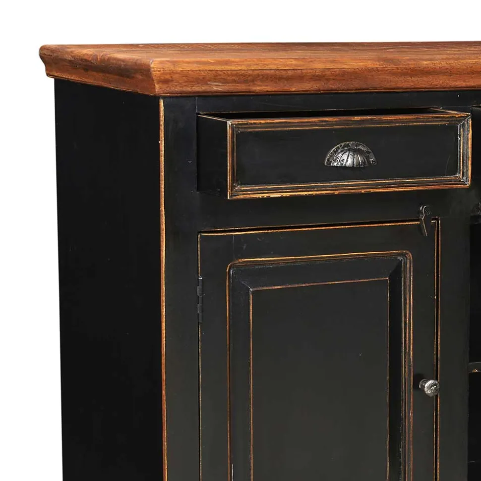 Wohnzimmer Sideboard Sentiments in Schwarz