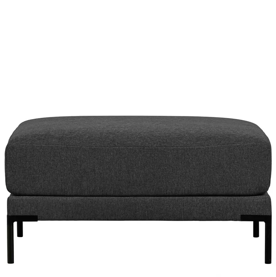 Wohnzimmer Sitzhocker in Dunkelgrau - Marietta