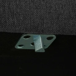 Wohnzimmer Sitzhocker in Dunkelgrau - Marietta