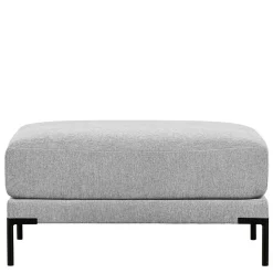 Wohnzimmer Stoffhocker in Hellgrau - Horedion