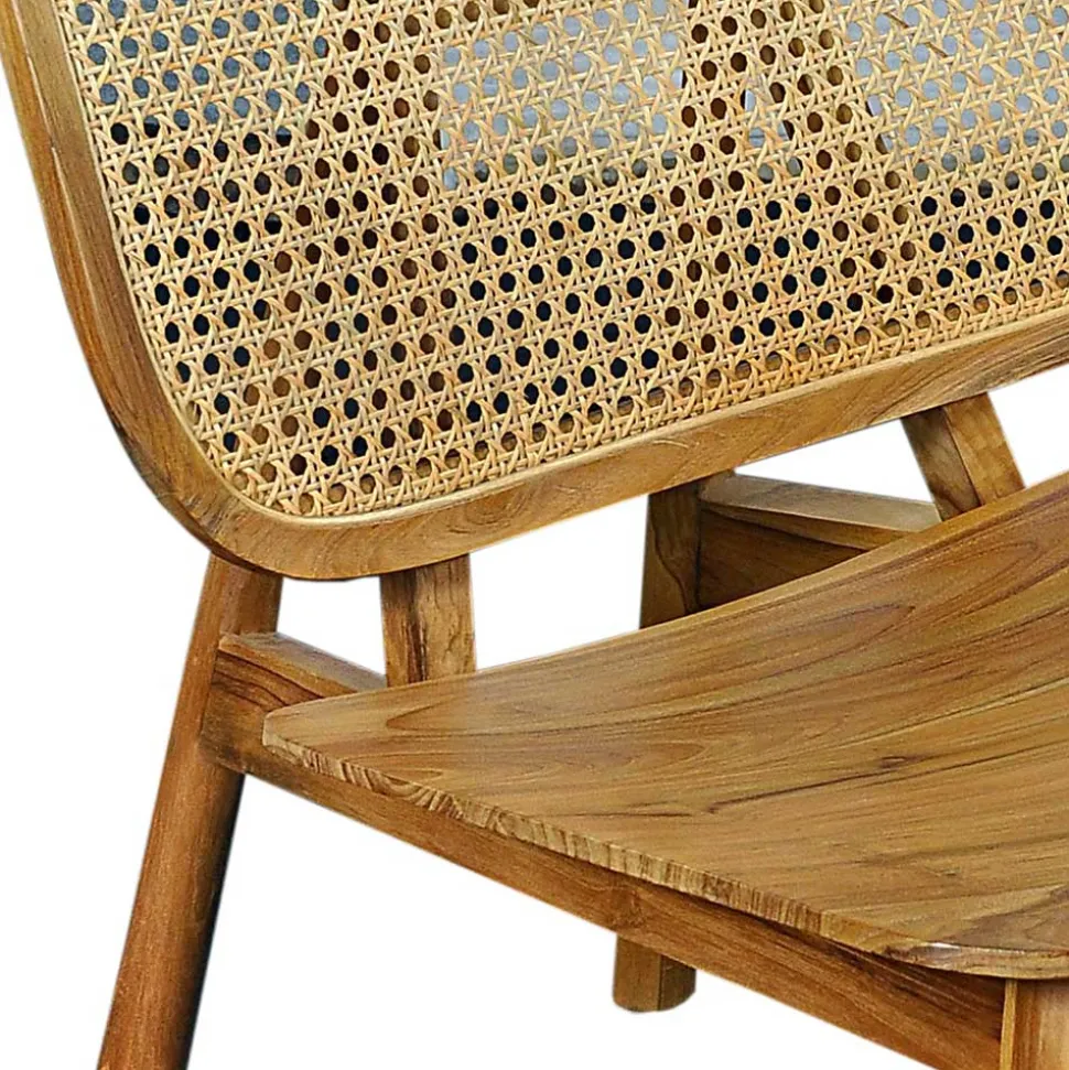 Wohnzimmer Stuhl aus Teak Massivholz - Vivienno