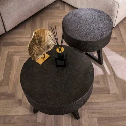 Wohnzimmer Tisch in Schwarzbraun - Myranga