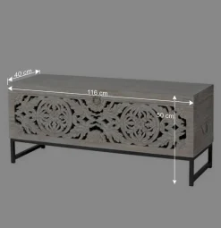 Wohnzimmer Truhentisch im Vintage Look - Fudorus