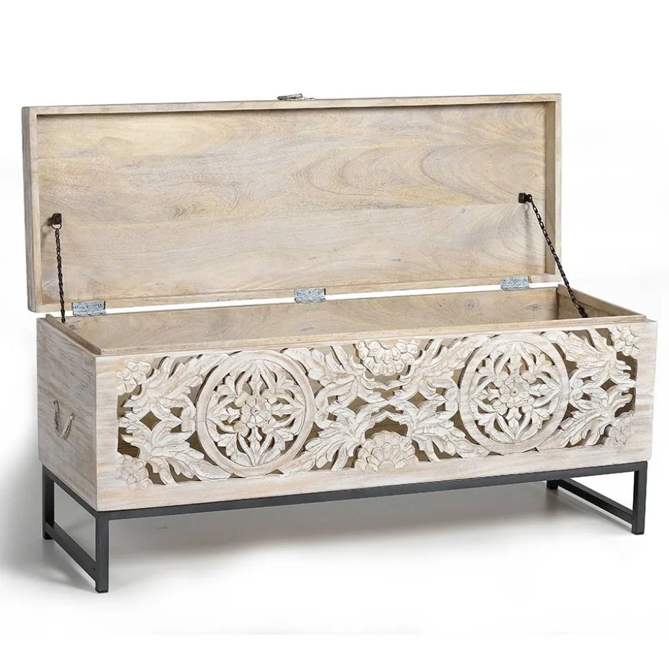 Wohnzimmer Truhentisch im Vintage Look - Fudorus