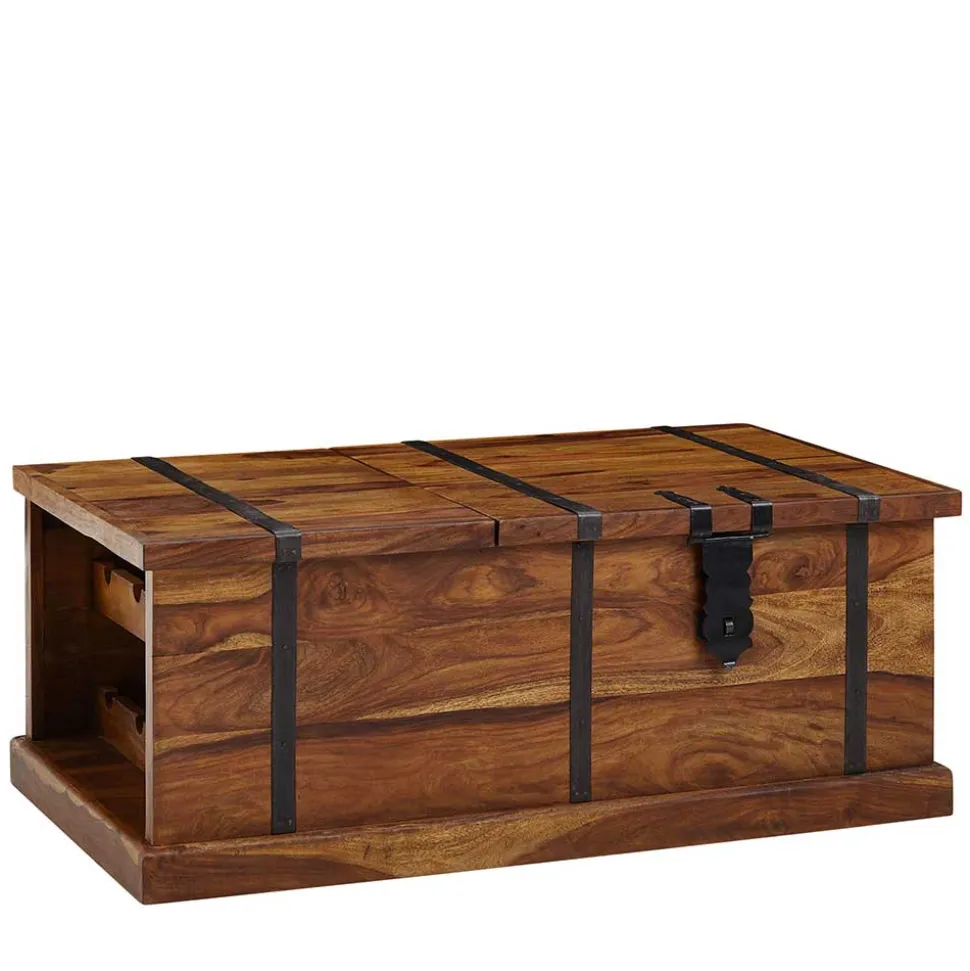 Wohnzimmer Truhentisch mit Weinregal - Ovalle