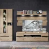 Wohnzimmer TV Anbauwand in Wildeiche - Kuetra (dreiteilig)