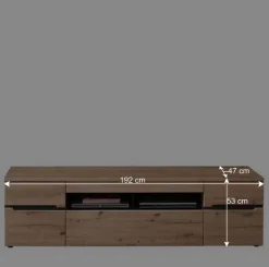 Wohnzimmer TV Anbauwand in Wildeiche - Kuetra (dreiteilig)