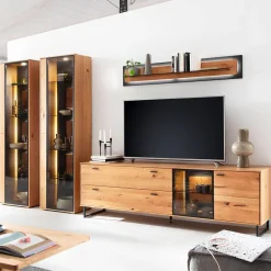 Wohnzimmer TV Wohnwand modern - Drinidad (vierteilig)