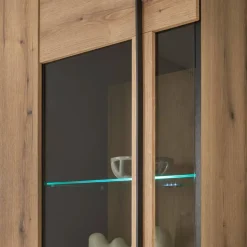 Wohnzimmer TV-Möbel-Set in Eiche - Brocus (vierteilig)