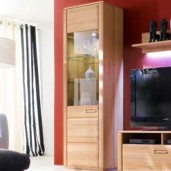 Wohnzimmer Vitrine Athias aus Kernbuche