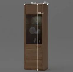 Wohnzimmer Vitrine Athias aus Kernbuche