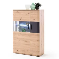 Wohnzimmer Vitrine Highboard zweifarbig - Vecenda