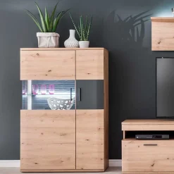 Wohnzimmer Vitrine Highboard zweifarbig - Vecenda