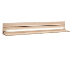 Wohnzimmer Wandboard aus hellem Massivholz - Azzurian