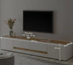 Wohnzimmer Wandregal & TV Board - Nonessia (zweiteilig)