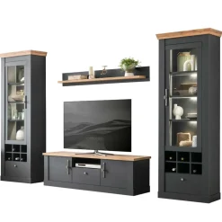 Wohnzimmer Wohnwand - Landhaus modern - Lionel (vierteilig)