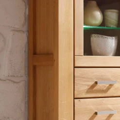 Wohnzimmer Wohnwand Ladressa aus Wildeiche geölt und gewachst (vierteilig)