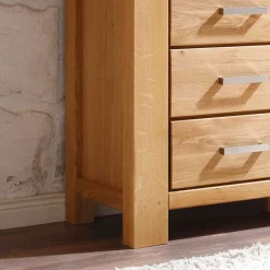 Wohnzimmer Wohnwand Ladressa aus Wildeiche geölt und gewachst (vierteilig)