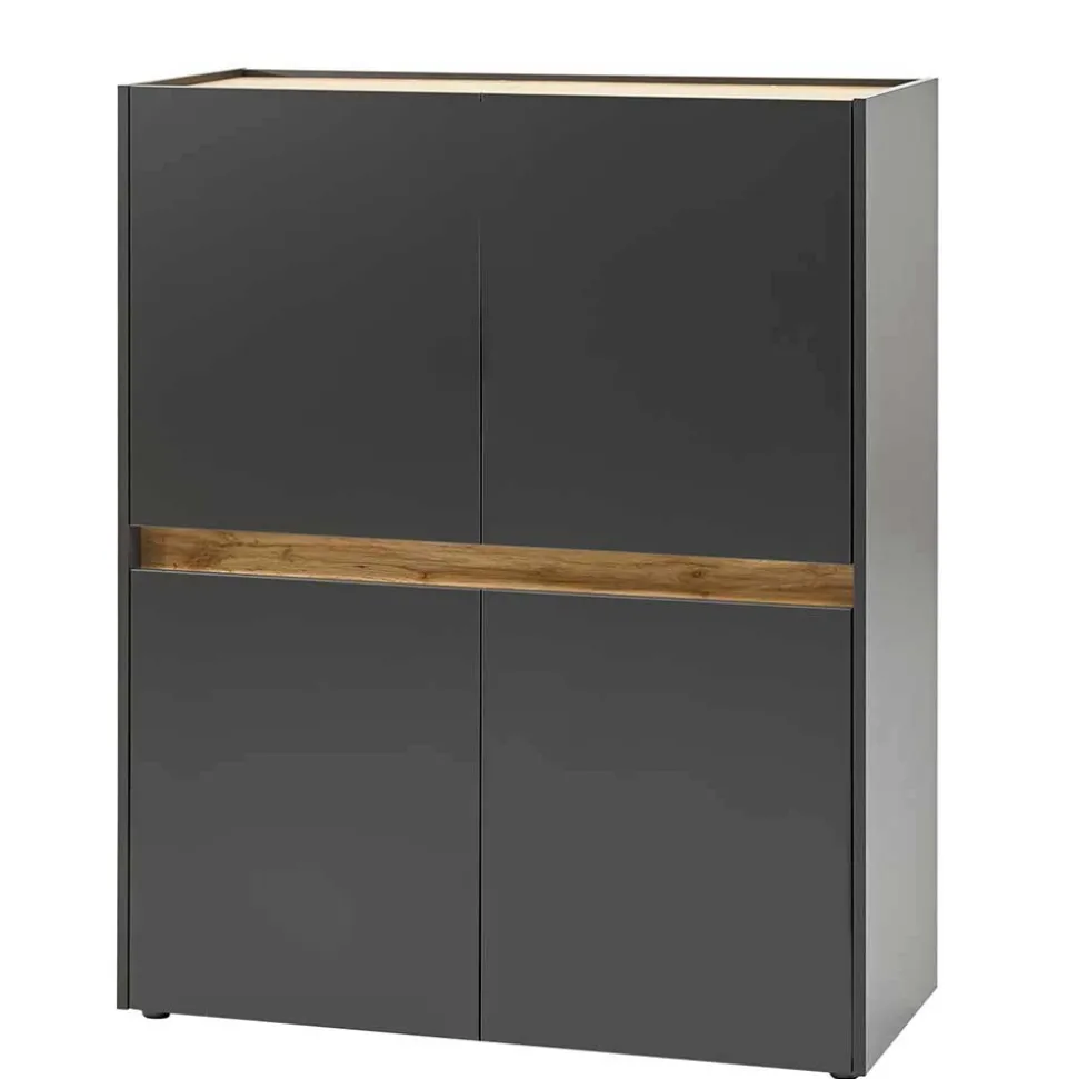 Wohnzimmer Wohnwandmöbel Kombi - Ahilav (vierteilig)